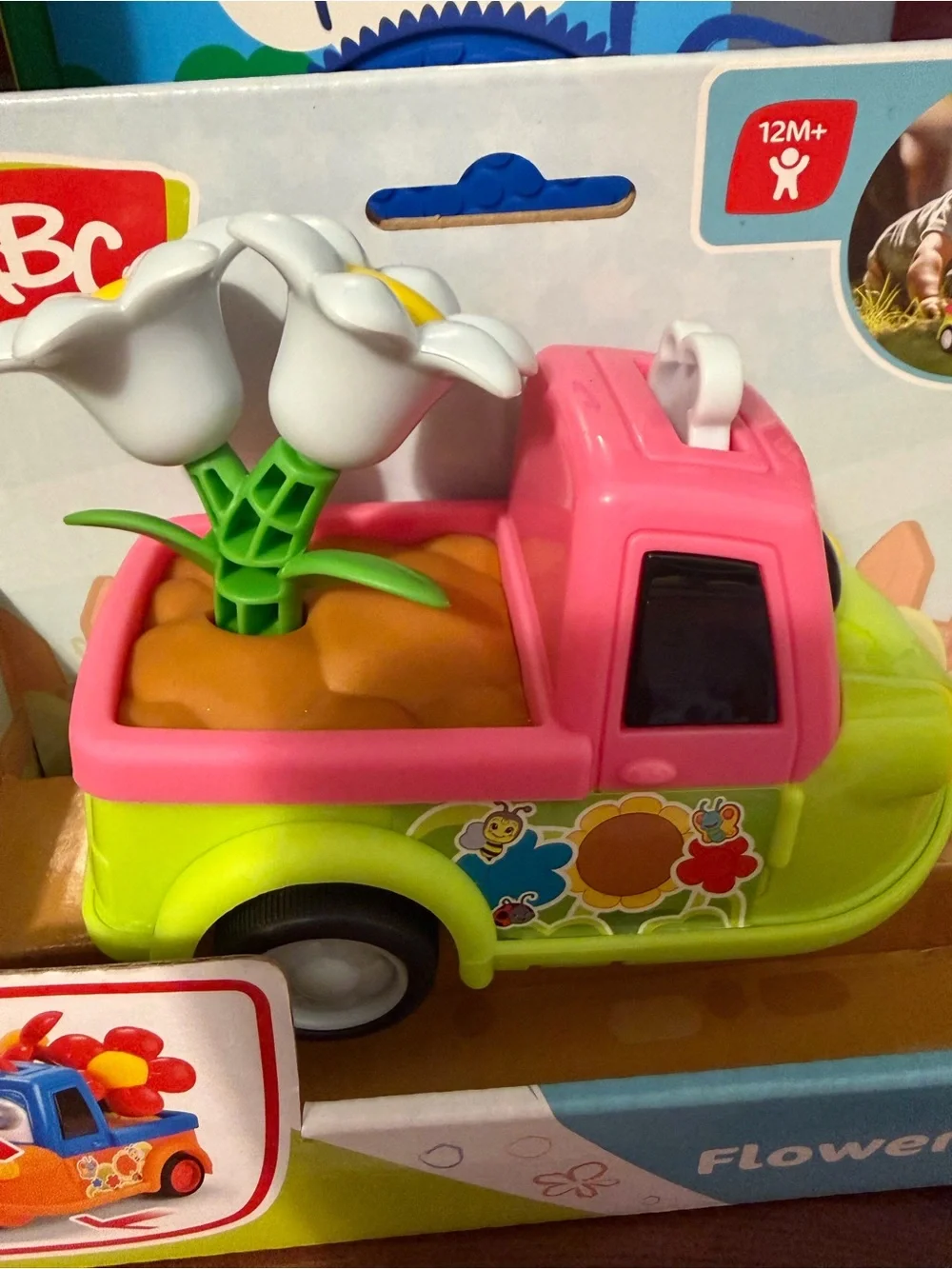 Flower Team Pink and Green Toy Truck New in box